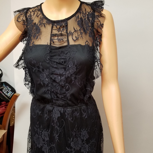 JustFab Dresses & Skirts - Just Fab Dress Black Lacy Dress